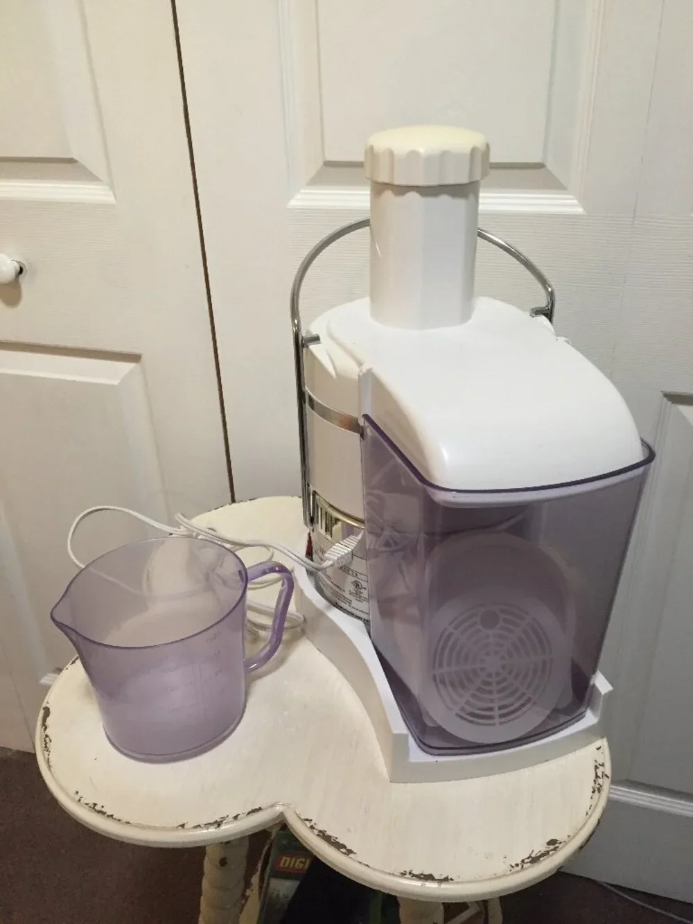 Jack LaLanne Power Juicer White Juice Extractor Model JLS-88  TESTED/WORKING